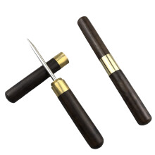 Shenmeida 1Pc/2Pcs Stainless Steel Ice Pick with Safety Cover, Pick Tool for Breaking Ice, Non-slip Wooden Handle for Easy to Grip