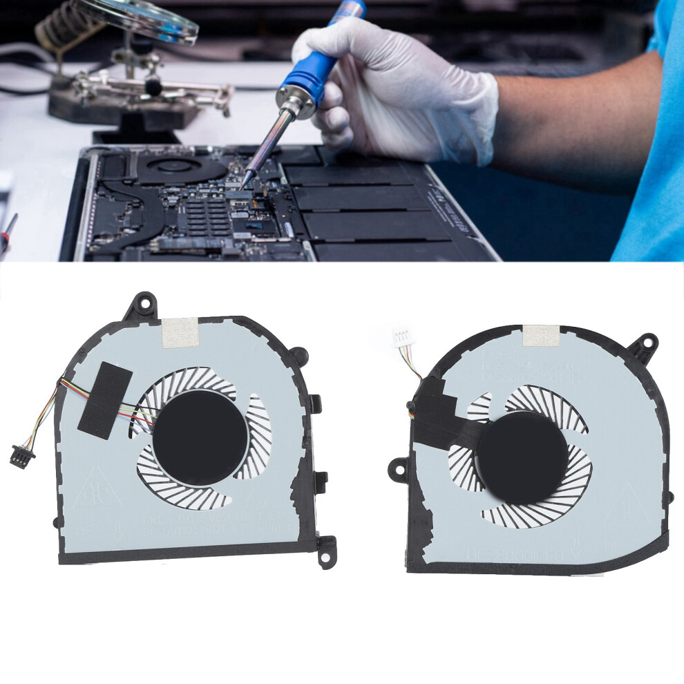 Laptop Cpu Gpu Cooling Fan 4 Pin For Xps 15 9570 7590 5530 5540 6951387164738