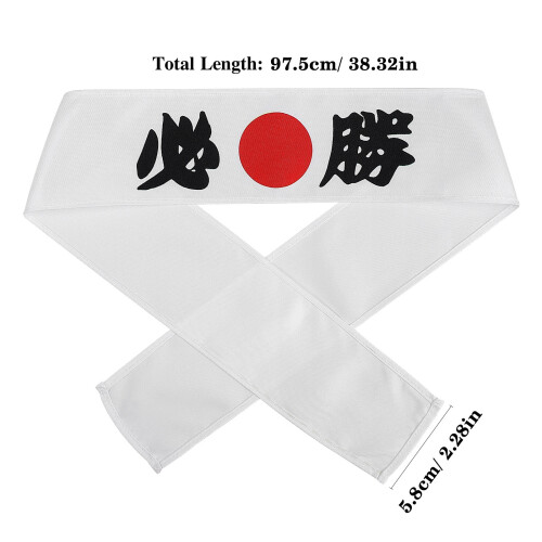 Faixa Para A Cabeça Estilo Japonês Branca Para Chef De Sushi 1