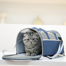 Portable Foldable Pet Carrier Bag – Lightweight, Breathable, Modern Minimalist Design for Small Pets, Compatible with Travel & Camping