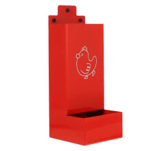 2 Pack Chicken Grit And Feeder Metal Hanging Chicken Feeder Feeder For Chicken Grit Feeders Automatic Poultry Dispenser Trough (2 Styles) 26x10x10cm