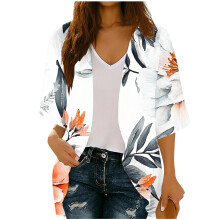 Womens Kimono Beach Cover Up Chiffon Cardigan Floral Tops Loose Capes
