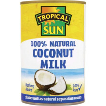 Tropical Sun 100% Natural Milk 400ml (Pack of 6)