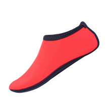 Kids Toddler Water Shoes Barefoot Quick-Dry Aqua Socks for Boys Girls Baby with Non-Slip Rubber Sole Red 3-4 Years