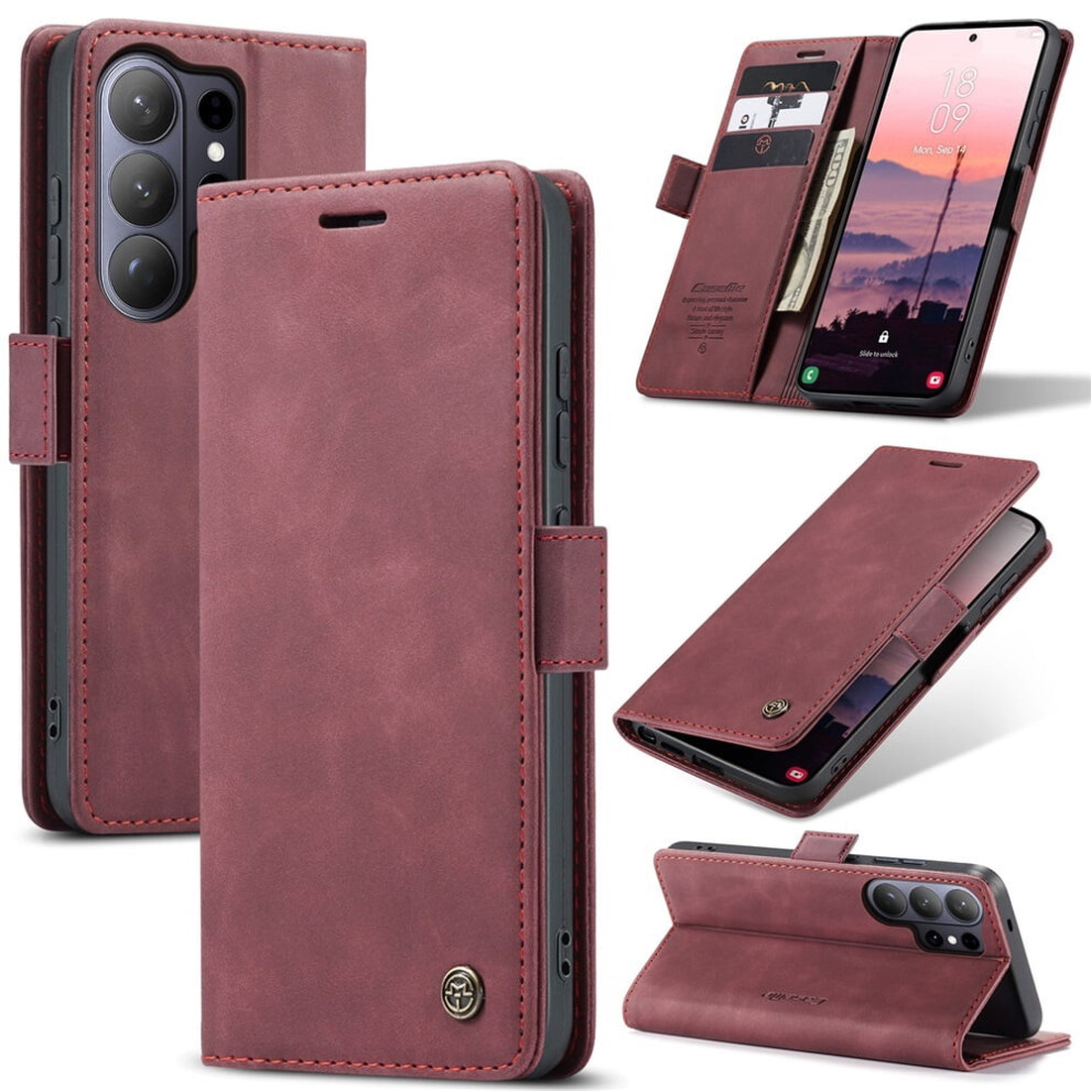 Caseme Leather Flip Wallet Case For Compatible With Samsung Galaxy S26 Ultra 5GâMagnetic, Card Holder, Kickstand, Shockproof 9485826576341