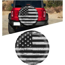 15" Car Spare Tire Cover – Dustproof & Waterproof, Universal Soft Protector for SUV/RV/Truck, Compatible with 15" Wheels