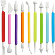 8PCS Clay Sculpting Tools Kit – Double-Ended, Comfort-Grip, Compatible with Sculpey & Modeling Clay