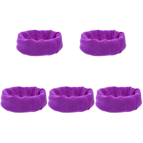 5Pièces Snood Violet Chaud Confortable Protection Anti-Bruit