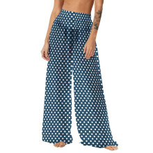 Women's Bohemian Chiffon Beach Pants Lightweight Wide Leg