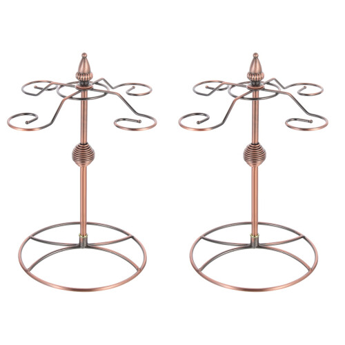 2Pièces Présentoir Marron Pour Verres À Vin Décoration
