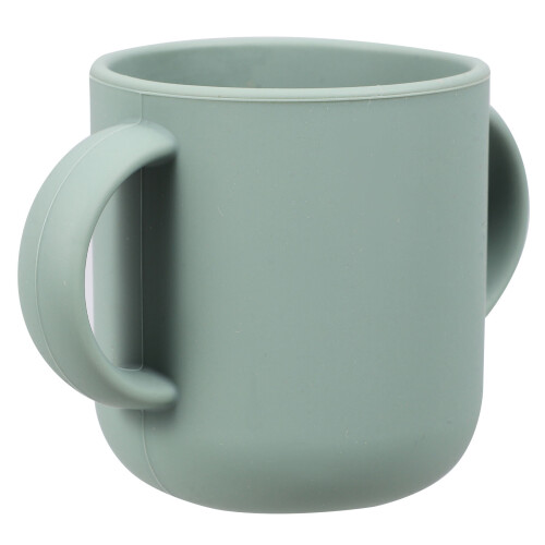 Light Green Silicone Cup Durable Drinking Training Cup