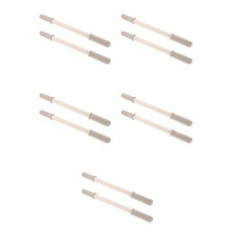 10Pcs White Plastic Riding Horse Handles Comfortable Grip for Kids