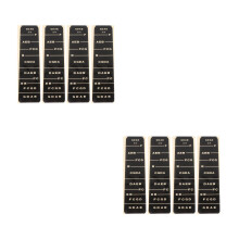 8Pcs Violin Fretboard Stickers Black Paper Note Markers for Learners