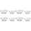 8Pièces Bols En Verre Transparent Pour Pudding Usage 1