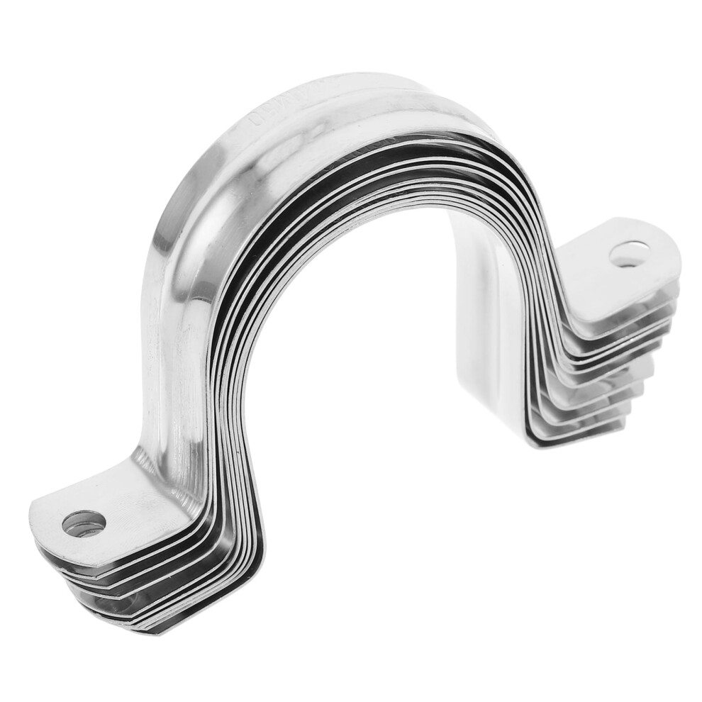 Ultnice 10Pcs U Mounting Bracket Fastening Clamp In Silver For Industrial And Home Use 9485826577607