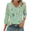 Top da donna a maniche a 3/4, camicie casual con scollo a V, magliette basic morbide, camicette da lavoro 1