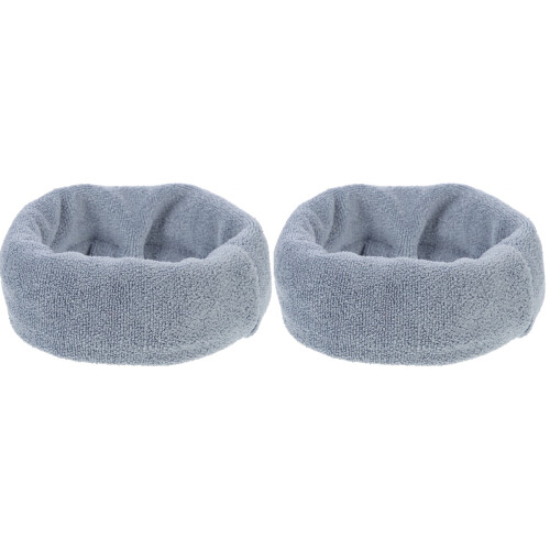 2Pcs Multi-Function Dog Earmuff Grey Elastic Comfortable Pet Supply