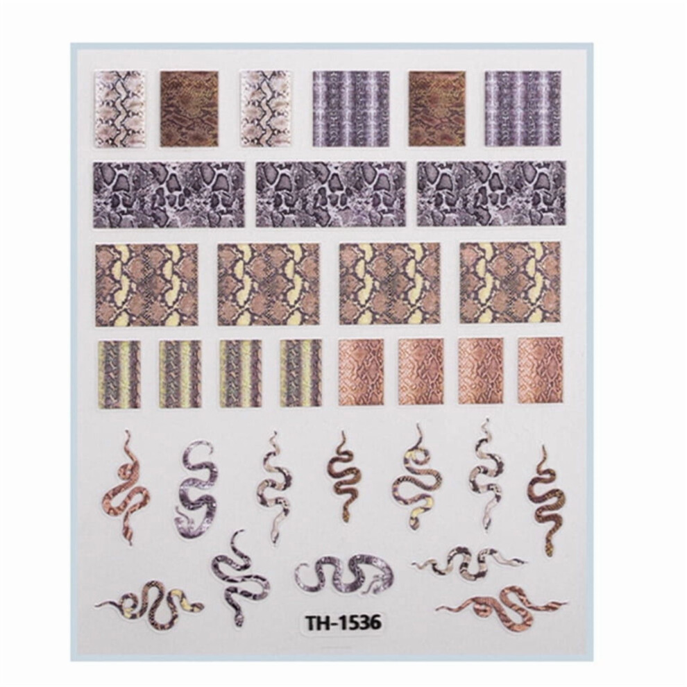 Chinese New Year Nail Stickers Cartoon Snake Festival 1