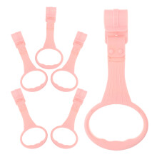 6Pcs Pink Pull Rings for Playpen Toddler Training