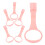 6Pcs Pink Pull Rings for Playpen Toddler Training 1