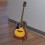 Stojak podłogowy na gitarę i ukulele, drewniany 4