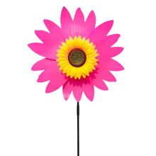 36CM Sunflower Windmill Plastic Colorful Garden Decoration for Outdoor Spaces, Eco-Friendly Wind Spinner for Parties and Events