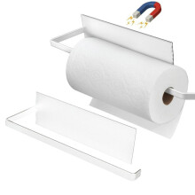 Magnetic Paper Towel Holder for Fridge, BBQ, Grills, RVs – Heavy Duty, Fits All Rolls, Compatible with Standard Paper Rolls