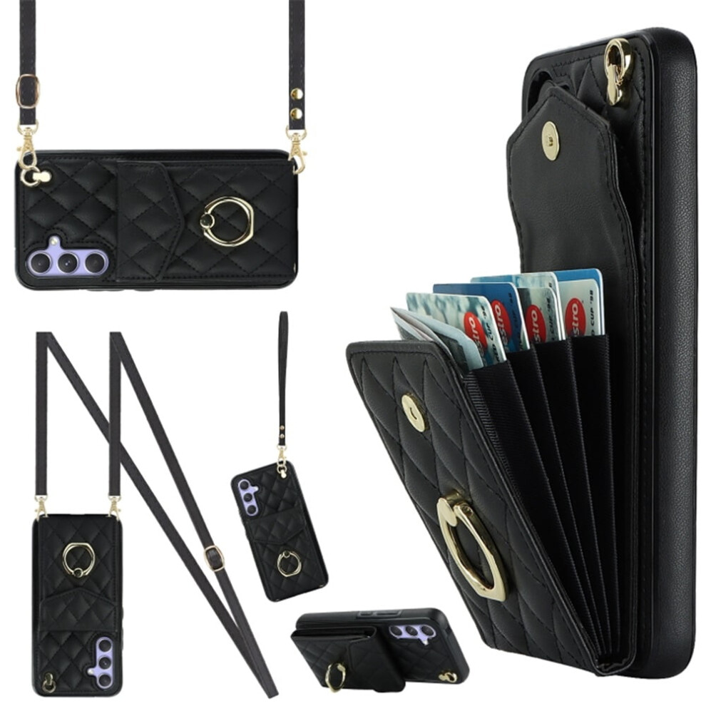 Pu Leather Wallet Case For Samsung Galaxy A14 4G/5G Black 9152228990289