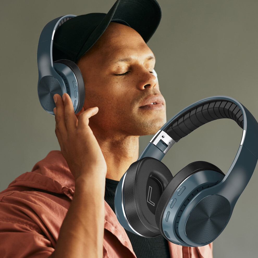 Wireless Bluetooth Headset 8D Surround Sound Foldable Comfortable Long Lasting Battery Life Bt5.0/Tf/Aux 9418476639869