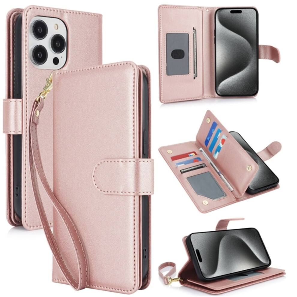 Leather Magnetic Flip Wallet Case For Iphone 16 Pro Max 6.9 941196056283
