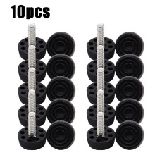 Bathroom Accessories Adjustable Height Foot, Plastic Base, 10 Pack Screw In M8*30*30mm