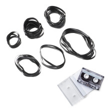 50 Pcs Repeater Cassette Deck Belt Square Flat Drive Belts Rubber Dvd