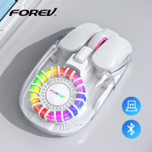 Wireless Mouse Dual Mode RGB Transparent Esports Bluetooth Mouse Portable PC Esports Laptop Gaming Mice PC Accessories