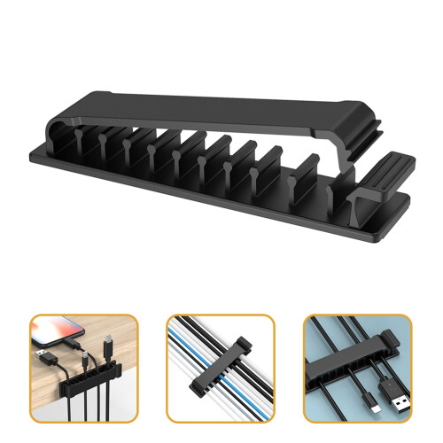4Pcs Suporte Autoadesivo Ajustável Para Organização De Cabos 1