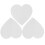 3Pcs White Foam Cake Models Heart Shape Portable Baking Practice Tools 6