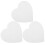 3Pcs White Foam Cake Models Heart Shape Portable Baking Practice Tools 10