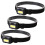 3Pcs Farol Frontal LED Para Corrida E Acampamento Preto 5