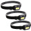 3Pcs Farol Frontal LED Para Corrida E Acampamento Preto 6