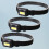 3Pcs Farol Frontal LED Para Corrida E Acampamento Preto 7