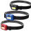 3Pcs Farol Frontal LED Para Corrida E Acampamento Preto 8