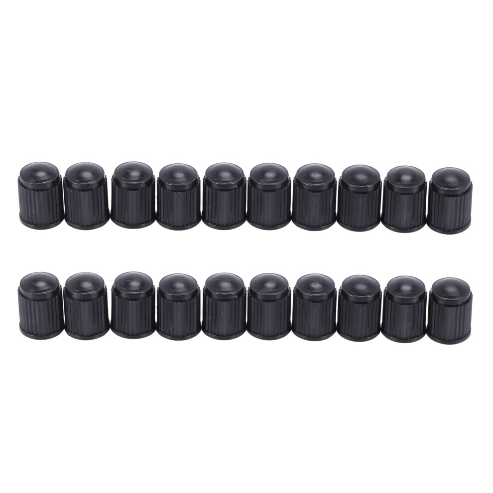 20Pcs Plastic Bike Bicycle Valve Dust Caps Car Van Motorbike Tyre Tubes Black 6032682980343
