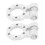 2pcs RC Trailer Hook 1/10 Crawler Aluminum Silver 2