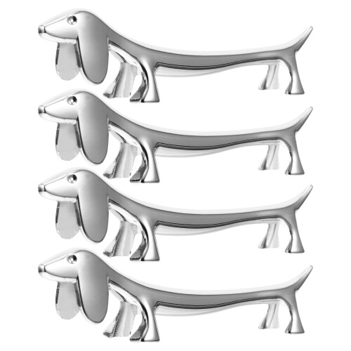 4Pièces Support Baguettes Alliage Argent Organiseur Couverts 1