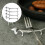 4Pièces Support Baguettes Alliage Argent Organiseur Couverts 5