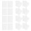 100Pcs White Natural Paper Bird Cage Liners Absorbent Disposable Pads 7