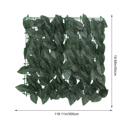 Vines Artificial Garden Fence Green Plastic 1set 2