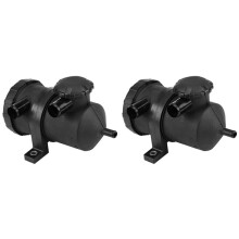 2X Air Oil Separator,Universal Oil Catch Can Reservoir Tank Stainless Breather Filter Kit for Ventilation 3931030955