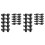 40PCS Post Inserts Connectors for Shelf Heavy Duty Shelving Unit - Plastic, Injection Molded, Sturdy & Strong Support 1