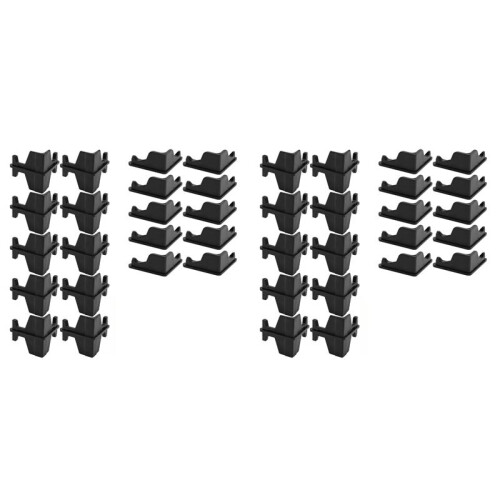 40PCS Post Inserts Connectors for Shelf Heavy Duty Shelving Unit - Plastic, Injection Molded, Sturdy & Strong Support