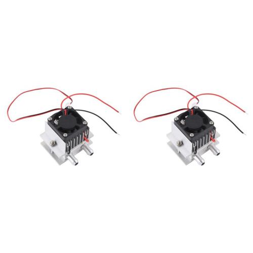 2X TEC1-12706 Thermoelectric Peltier Module Water Cooling System 60W Small-Scale DIY Kit